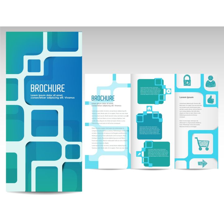 Brochure imprimée sur papier lustré