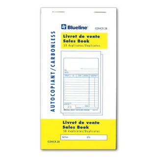 Livret facture NCR double numérotée Blueline