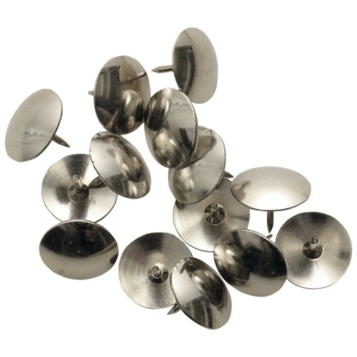 Bte 100 punaises, 1/2", nickel