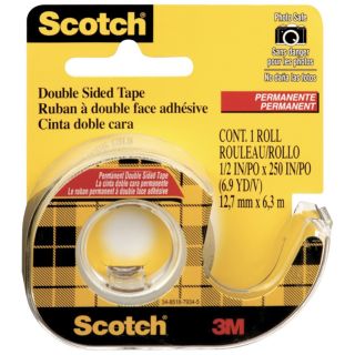 Ruban adhésif double face "Scotch" 3M- 12mm x 6,3m