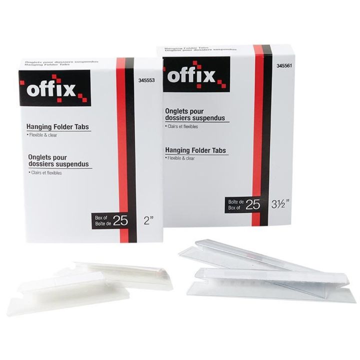 Onglet clair 2" pour dossiers suspendus Offix®