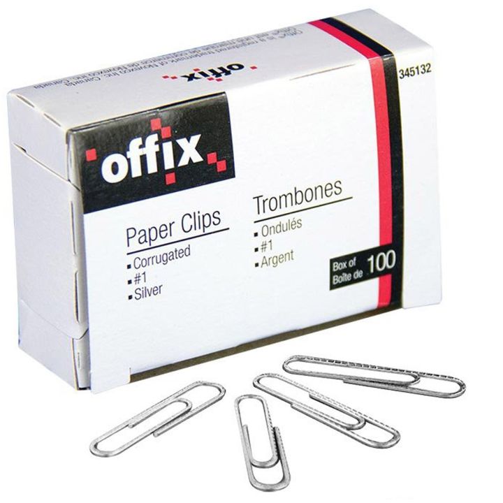 Trombones Offix®  no. 1 (1-3/16"), ondulés