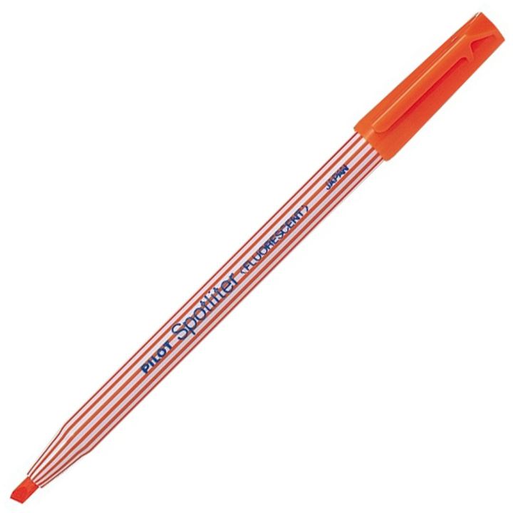 Marqueur Surligneur Fluorescent Pilot Spotliter Orange à pointe bizeautée