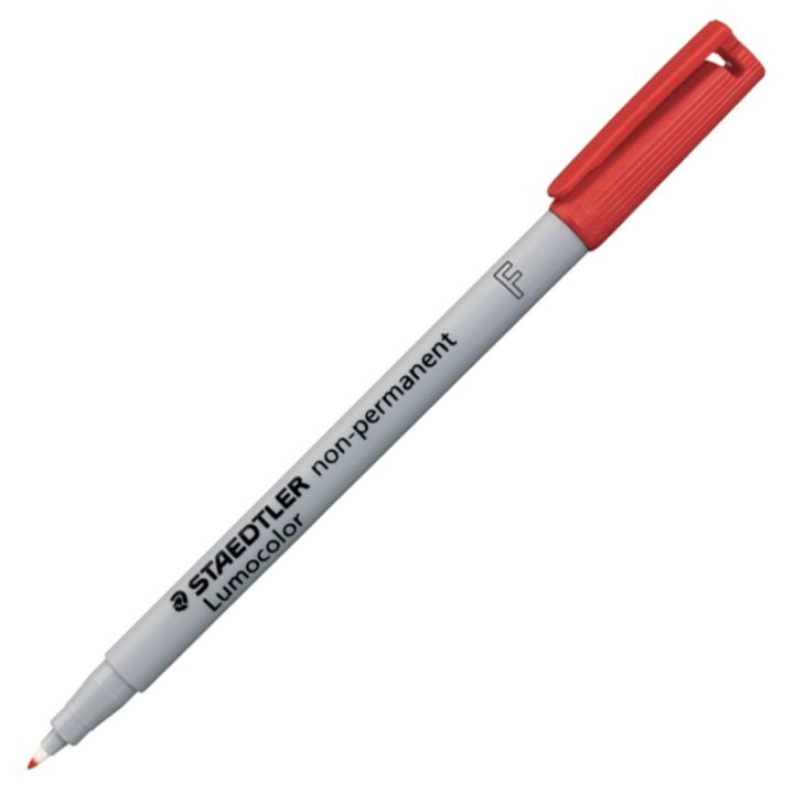 Marqueur non-permanent Lumocolor de Staedtler®, pointe fine, rouge