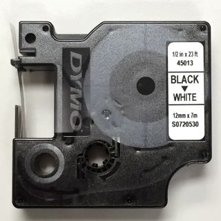 Rechange D1-Dymo (45013), ½" noir sur blanc