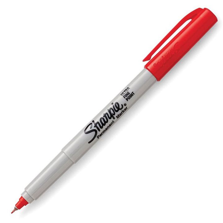 Marqueur Sharpie permanent rouge ultra-fin