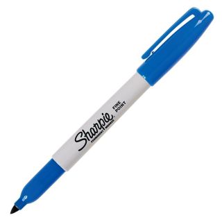 Marqueur Sharpie permanent bleu pointe fin