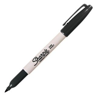 Marqueur Sharpie permanent noir pointe fin