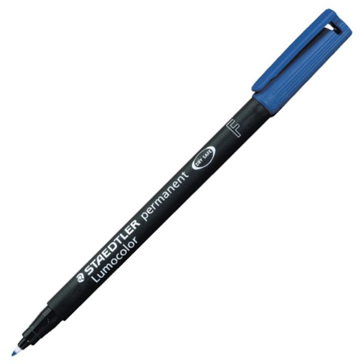 Marqueur permanent Lumocolor de Staedtler®, pointe fine, bleu