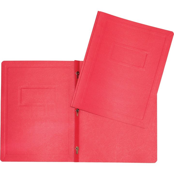 Duo-tang en carton avec 3 attaches, Hilroy, rouge