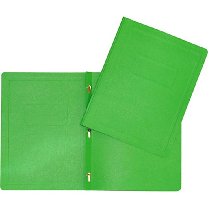 Duo-tang en carton avec 3 attaches, Hilroy, vert