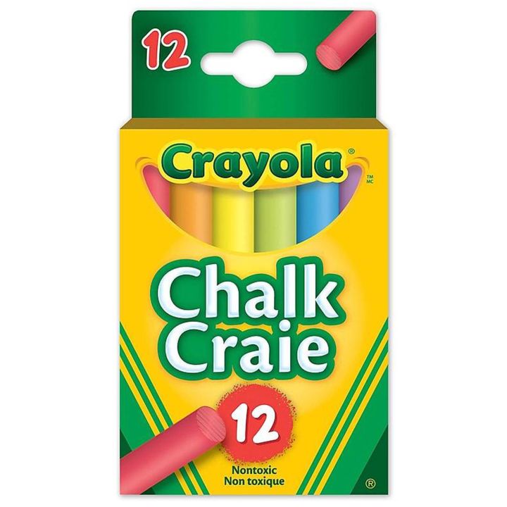 Boite de 12 craies Crayola, de couleur