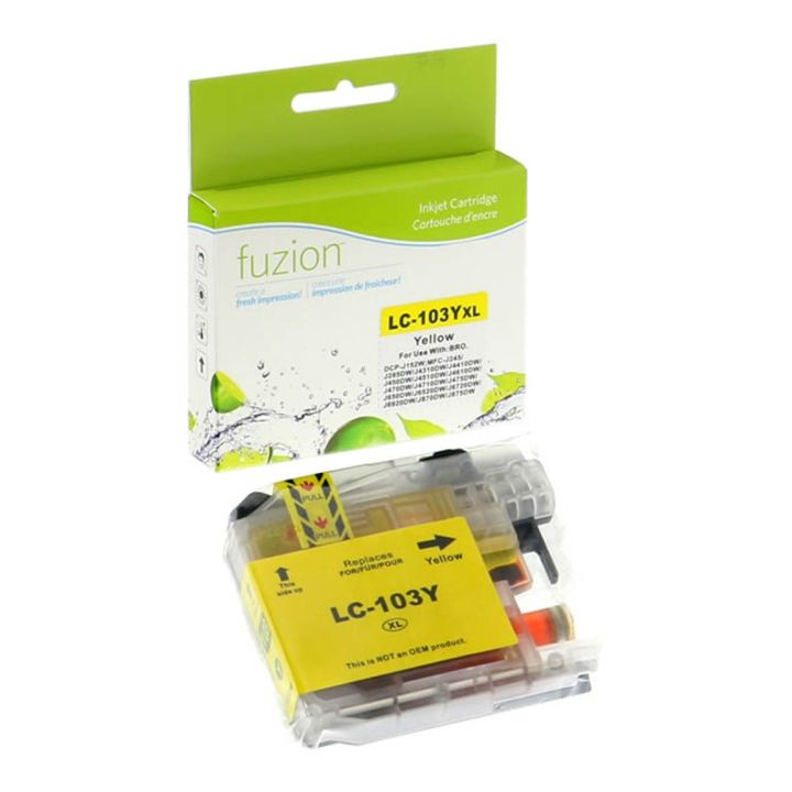 Brother LC103 jaune • cartouche compatible
