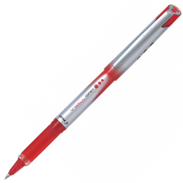 Stylo à bille roulante VBall Grip de Pilot®. 0,7 mm. Rouge.
