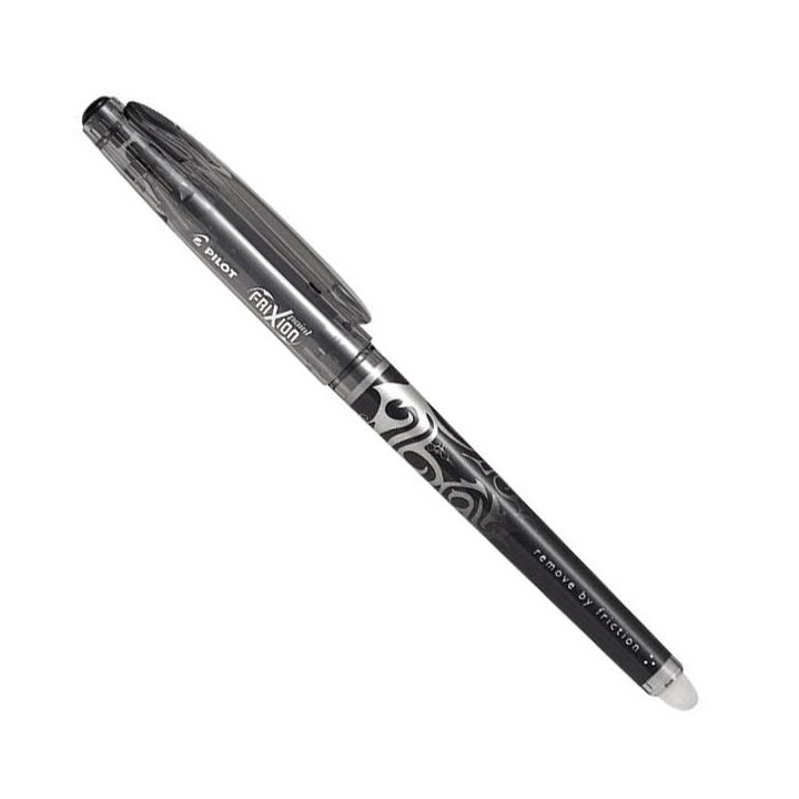 Stylo à encre gel effaçable Frixion de Pilot, 0,5 mm, Noir, 2/pqt