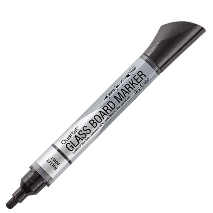 Marqueurs effaçable à sec,  noir, Quartet