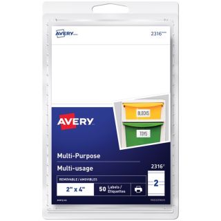 Étiquettes Multi-usage Amovibles de Avery®, 2 x 4 po, 2316