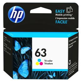 HP 63 Cartouche originale tricolore, F6U61AN, ~165 pages