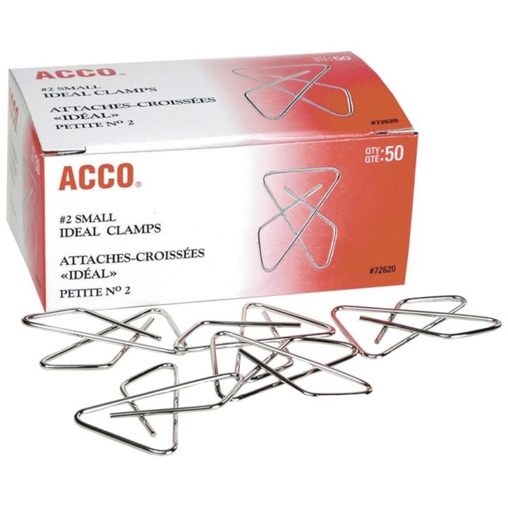 Attaches-croisées Idéal Acco, 1-1/8 x 1-5/8 po, boite de 50