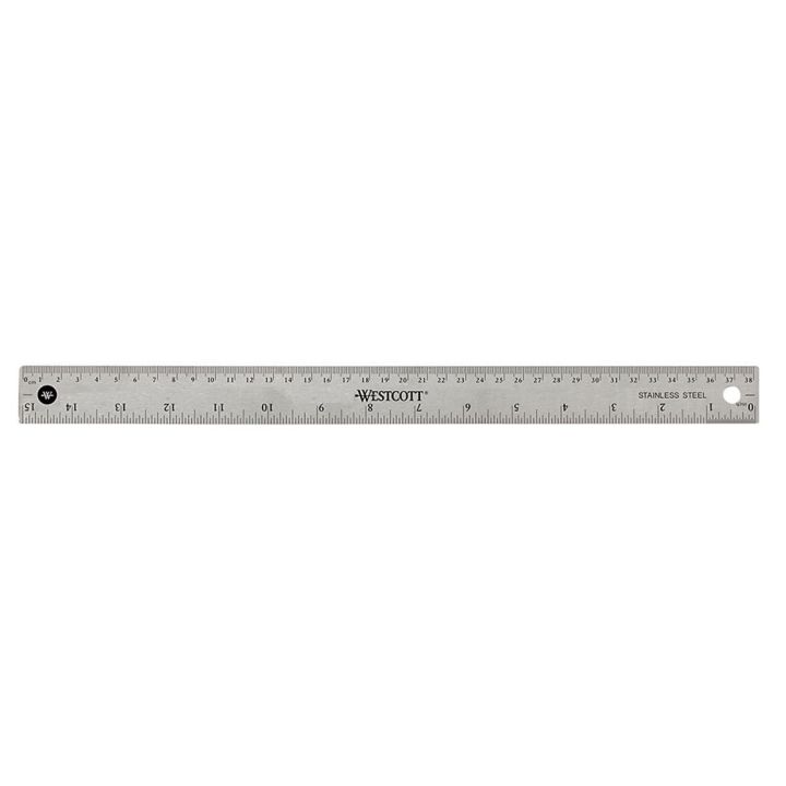 Règle 15 po/38 cm en acier inoxydable