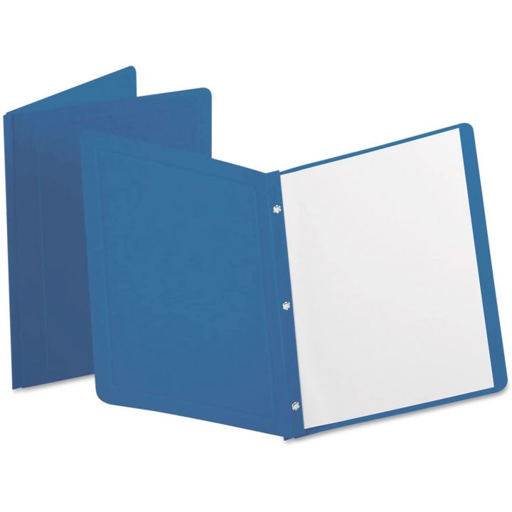 Duo-tang en carton avec 3 attaches, Hilroy, bleu royal