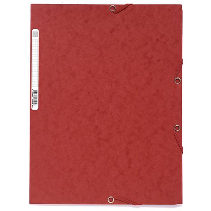 Chemise porte-documents  Exacompta à élastique, format lettre, couleurs assorties