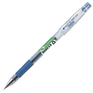 Stylo à bille BeGreen® G-Tec-C4 de Pilot®. 0,4 mm, bleu