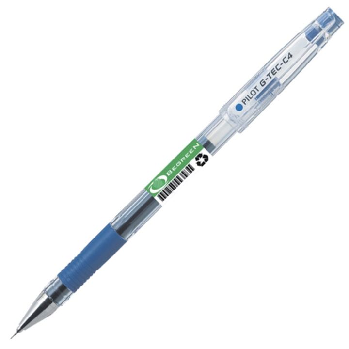 Stylo à bille BeGreen® G-Tec-C4 de Pilot®. 0,4 mm, bleu