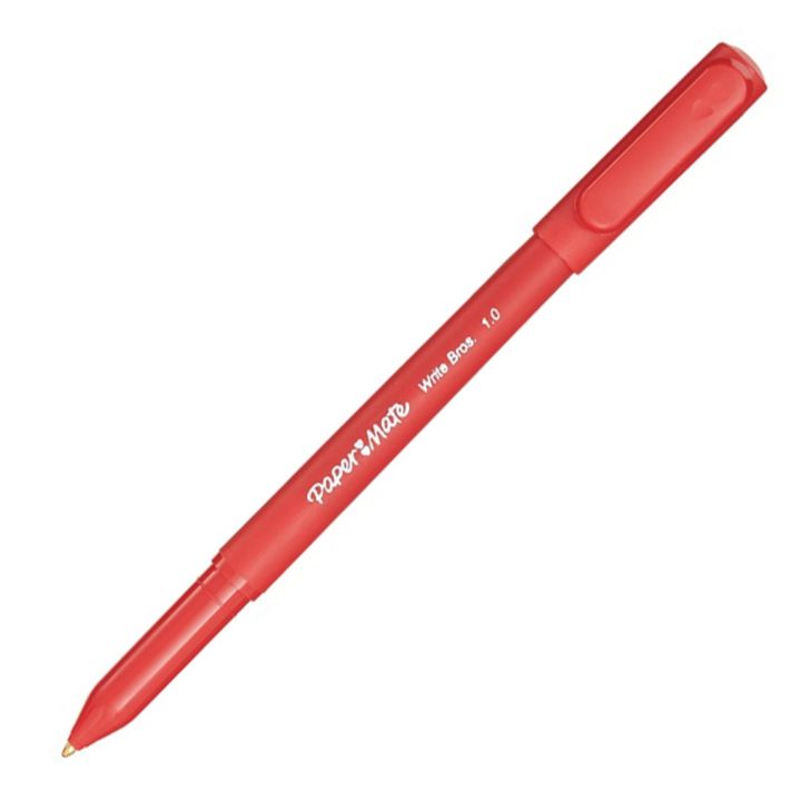 Stylo à bille à pointe moyenne de Paper Mate, rouge, 12/bte