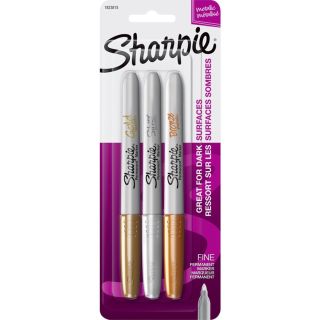 Marqueur métallisé  Paquet de 3, or, bronze, argent