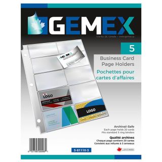 Recharge  5 pages - cartes visites