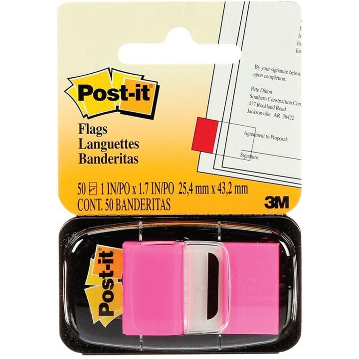 50 languettes Post-it® par dévidoir. 1 x 1,75”