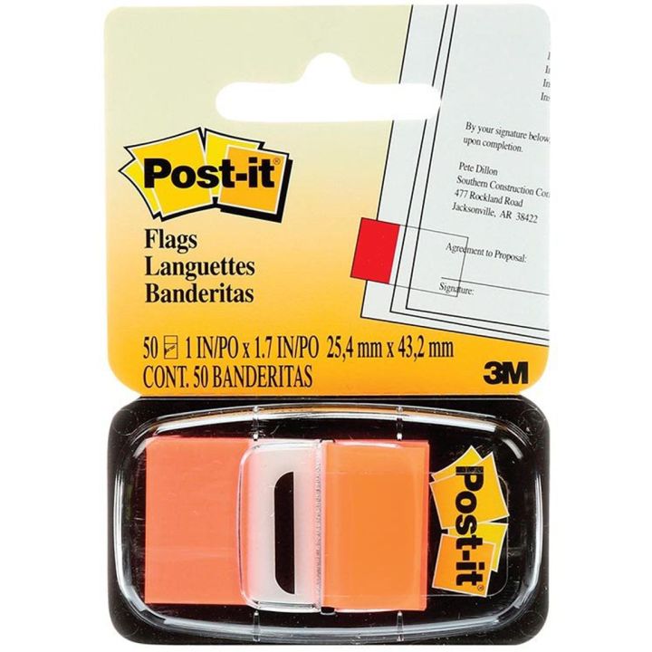 50 languettes Post-it® par dévidoir. 1 x 1,75”