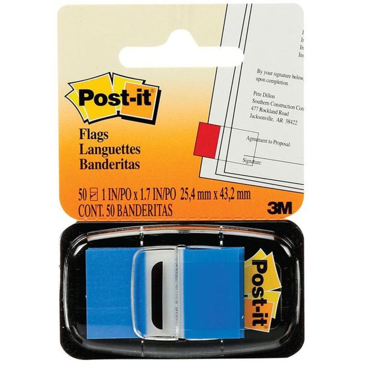 50 languettes Post-it® par dévidoir. 1 x 1,75”