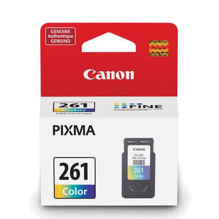 Canon CL-261 cartouche originale, encre tricolore, 3725C001, ~180 pages
