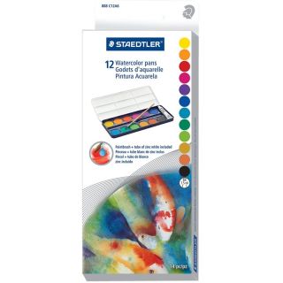 Ensemble de peinture d'aquarelle avec plateau