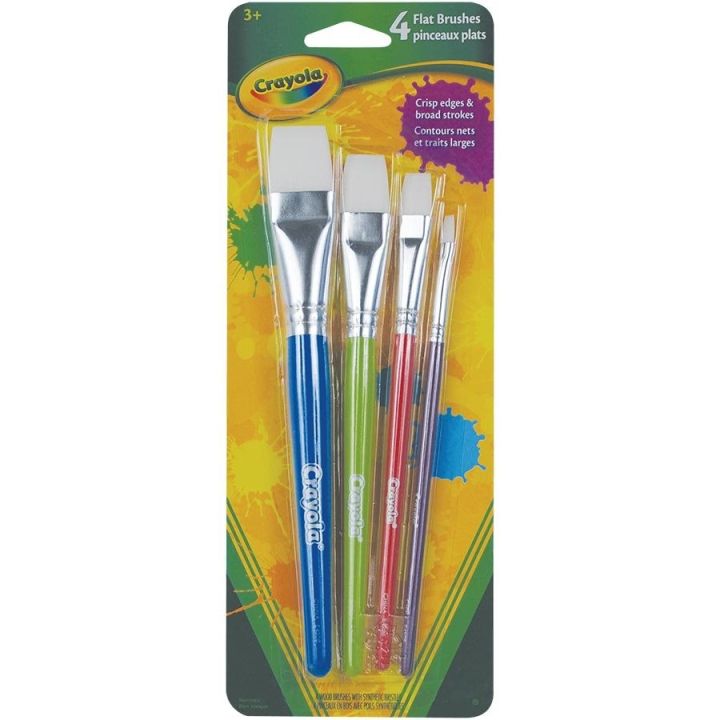 Pinceaux plats Crayola