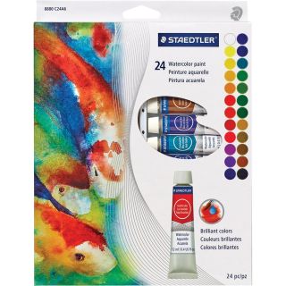 Tubes de peinture aquarelle 24/tubes de 12 ml