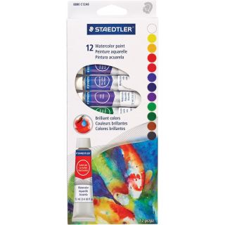 Tubes de peinture aquarelle 12/tubes de 12 ml