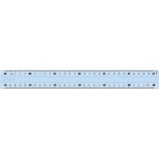 Règle 30 cm/12" en plastique incassable Maped