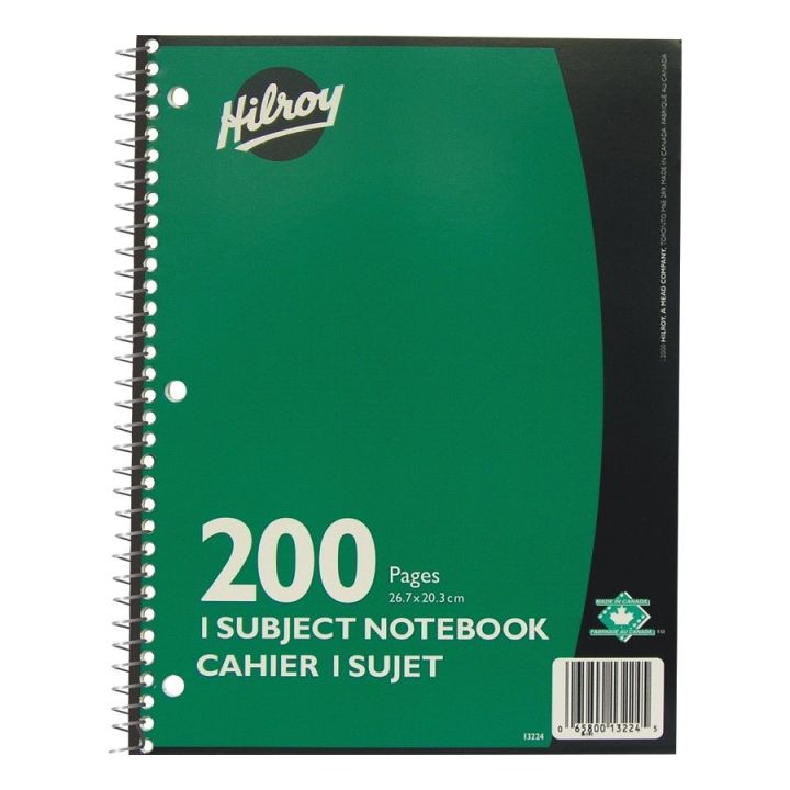 Cahier d'écriture