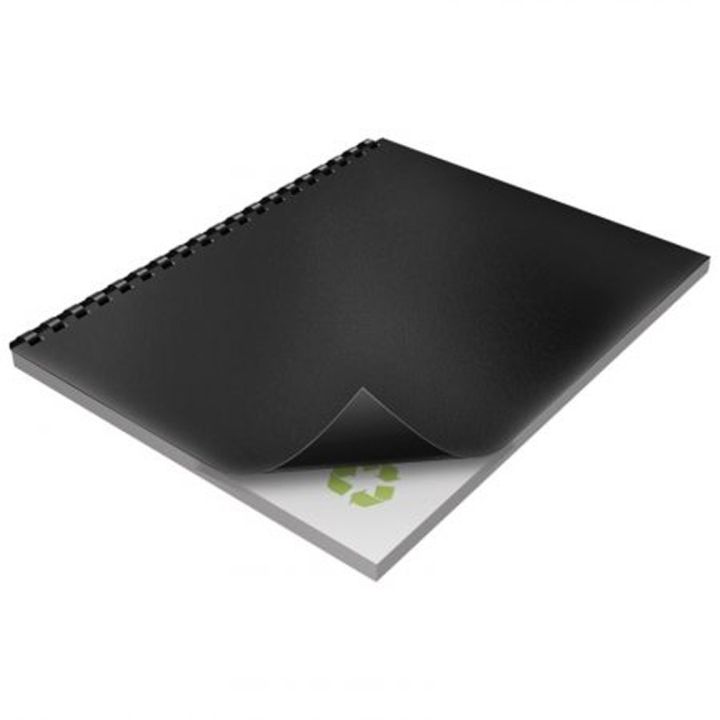 Couvert opaque Ecoseries recyclé pour reliure, noir, 25/pqt