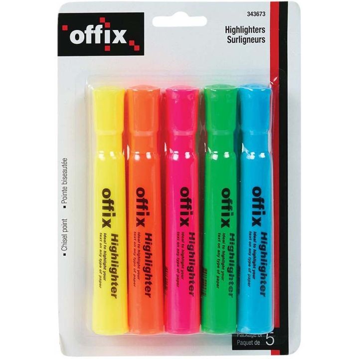 surligneurs-pointes-biseautées-offix