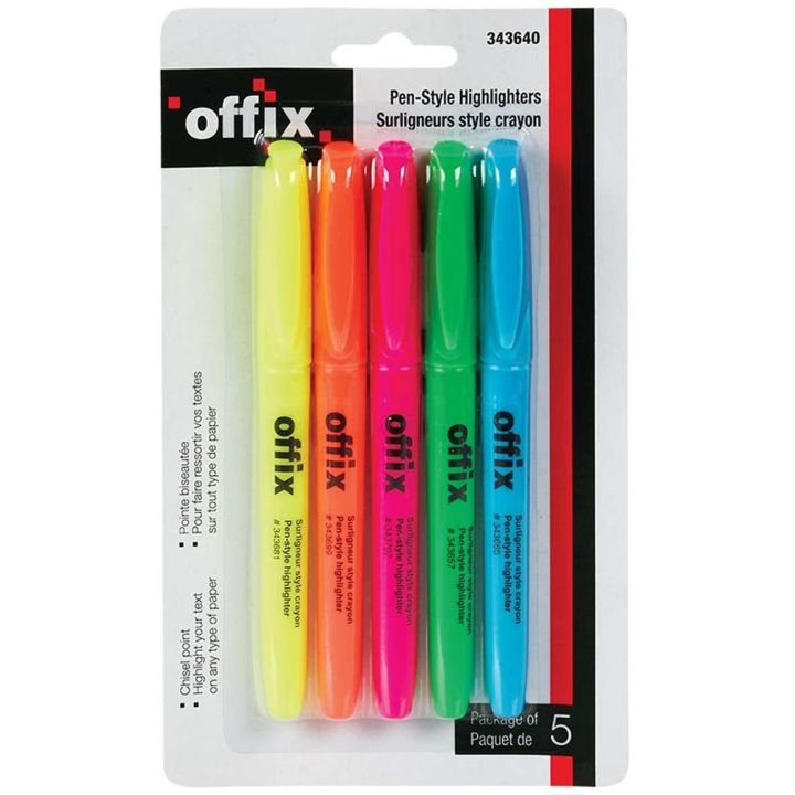 surligneurs-pointes-biseautées-offix