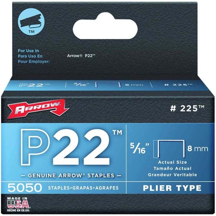 Boite d'agrafes Arrow P22, grandeur 5/16 (8 mm)