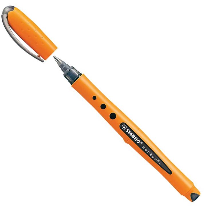 Stylo à bille roulante Stabilo, noir