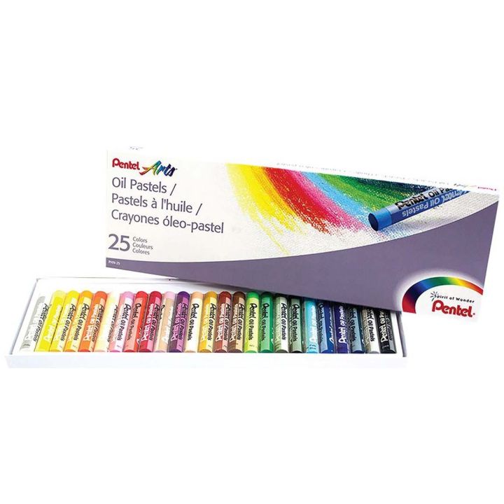 Ensemble de pastel à l'huile, 25/bte