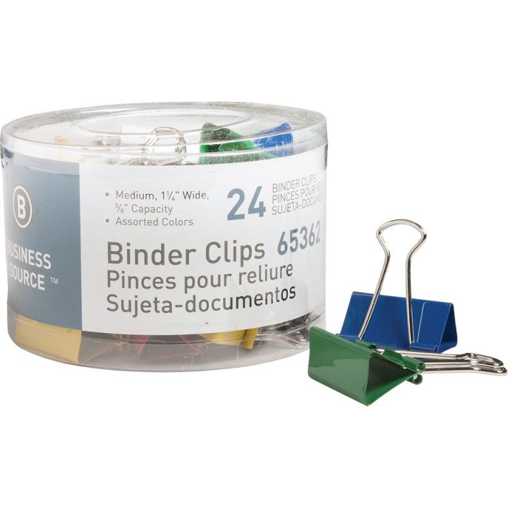 Pince-notes repliable de couleurs assorties 3/4 po. 36/bte