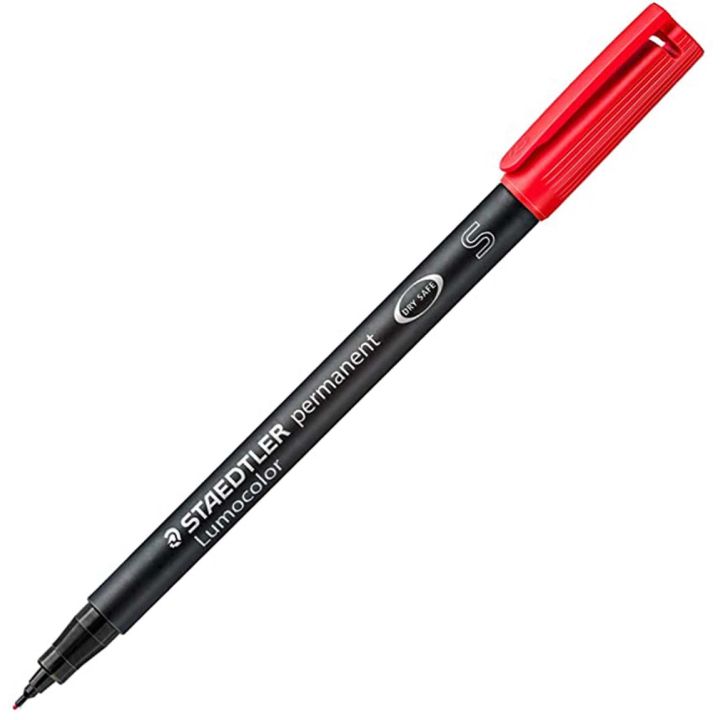 Marqueur permanent Lumocolor®  Super fine. 0.4 mm, rouge
