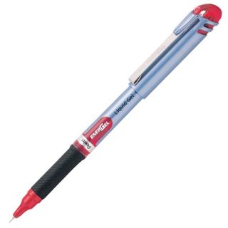 Stylo gel liquide Pentel® EnerGel® , pointe fine 0,5 mm, encre rouge